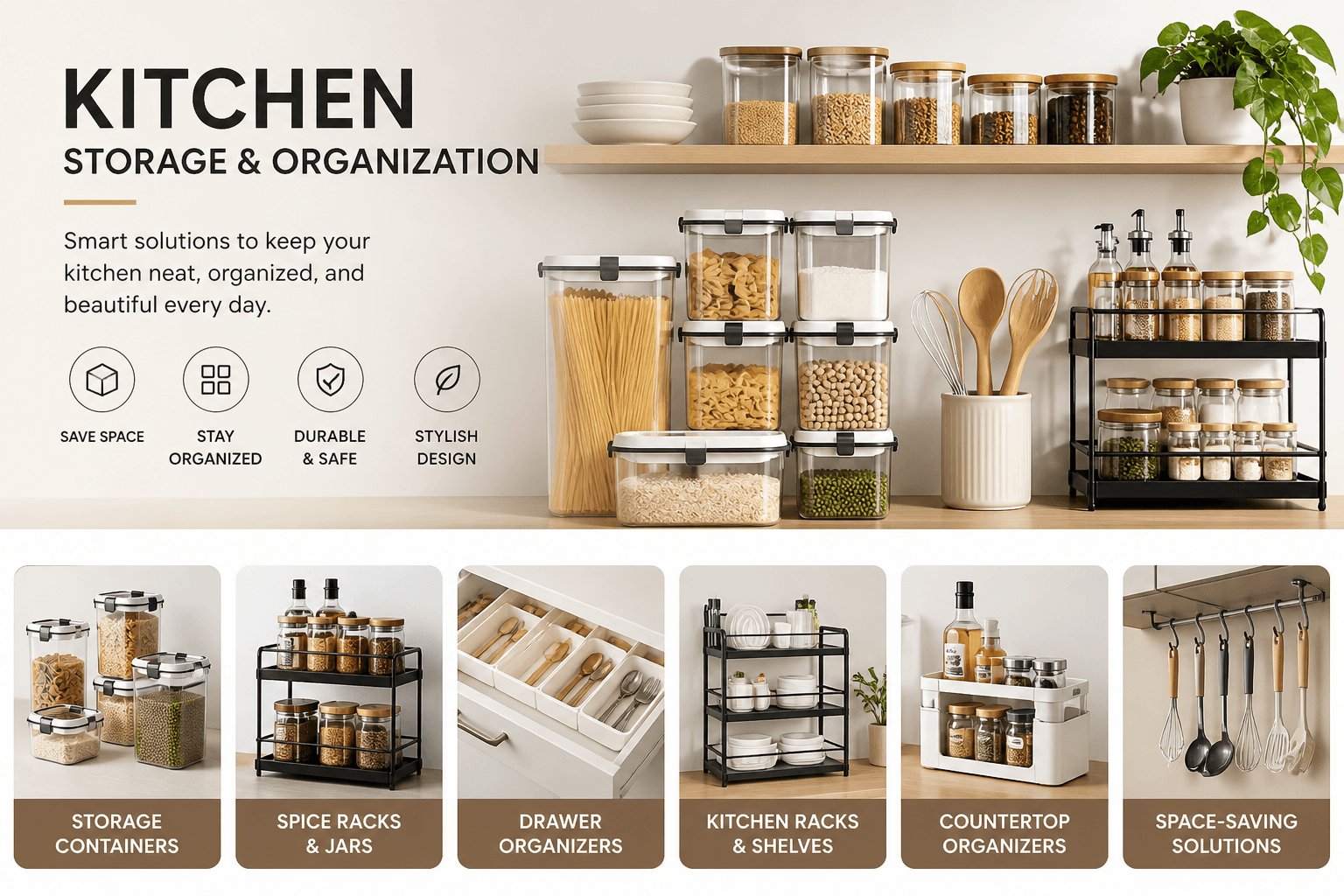 Kitchen storage & organization