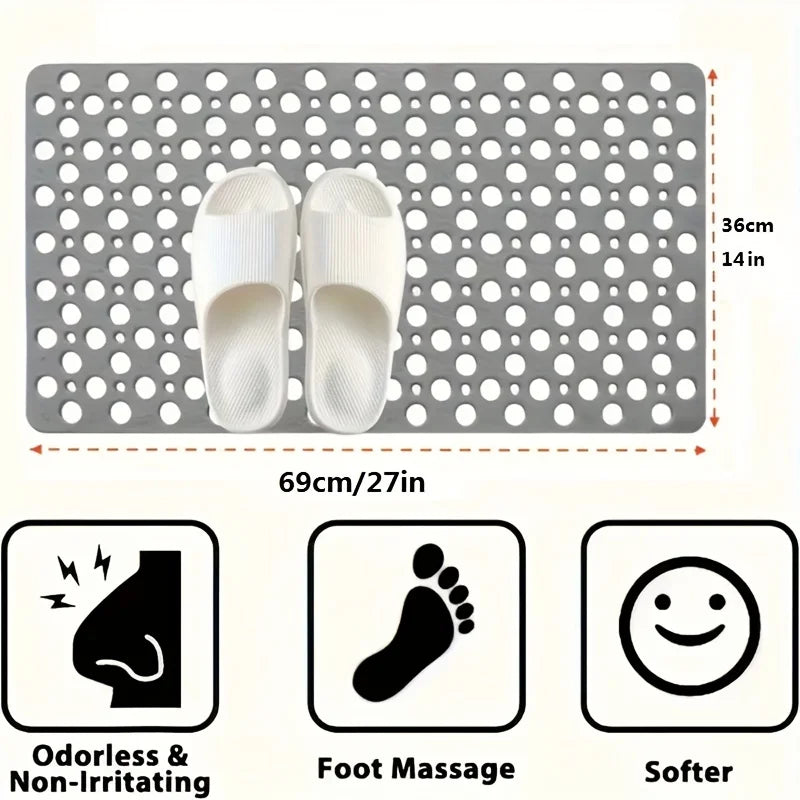 Durable PVC bathroom safety mat