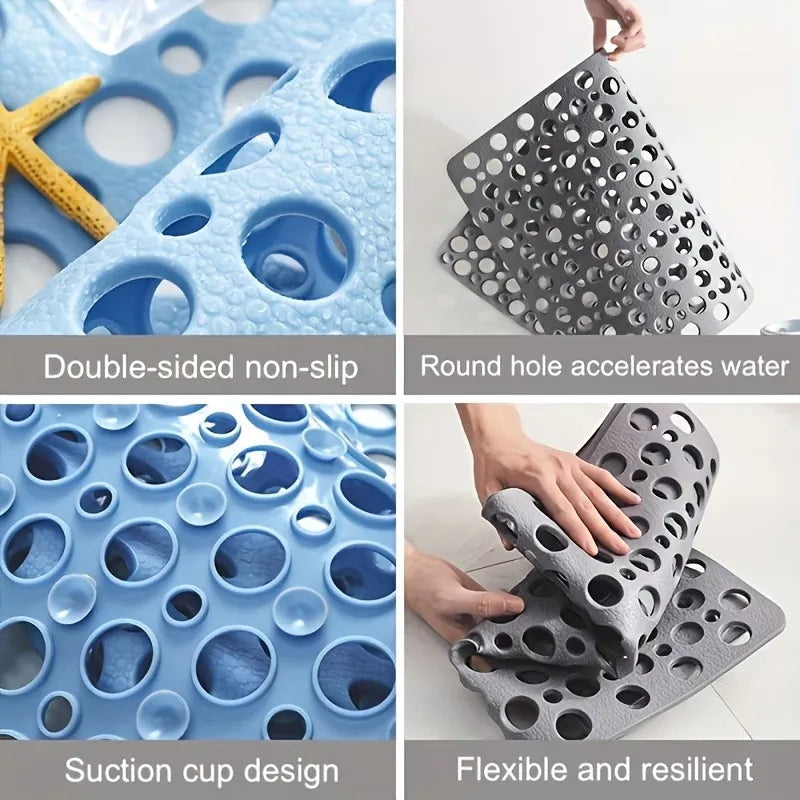 Durable PVC bathroom safety mat