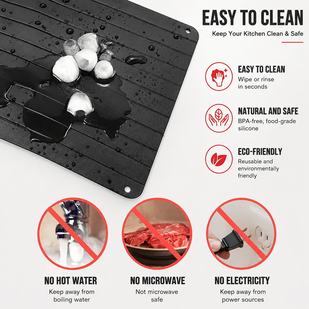 Quick Thawing Tray Used for Freezing Food