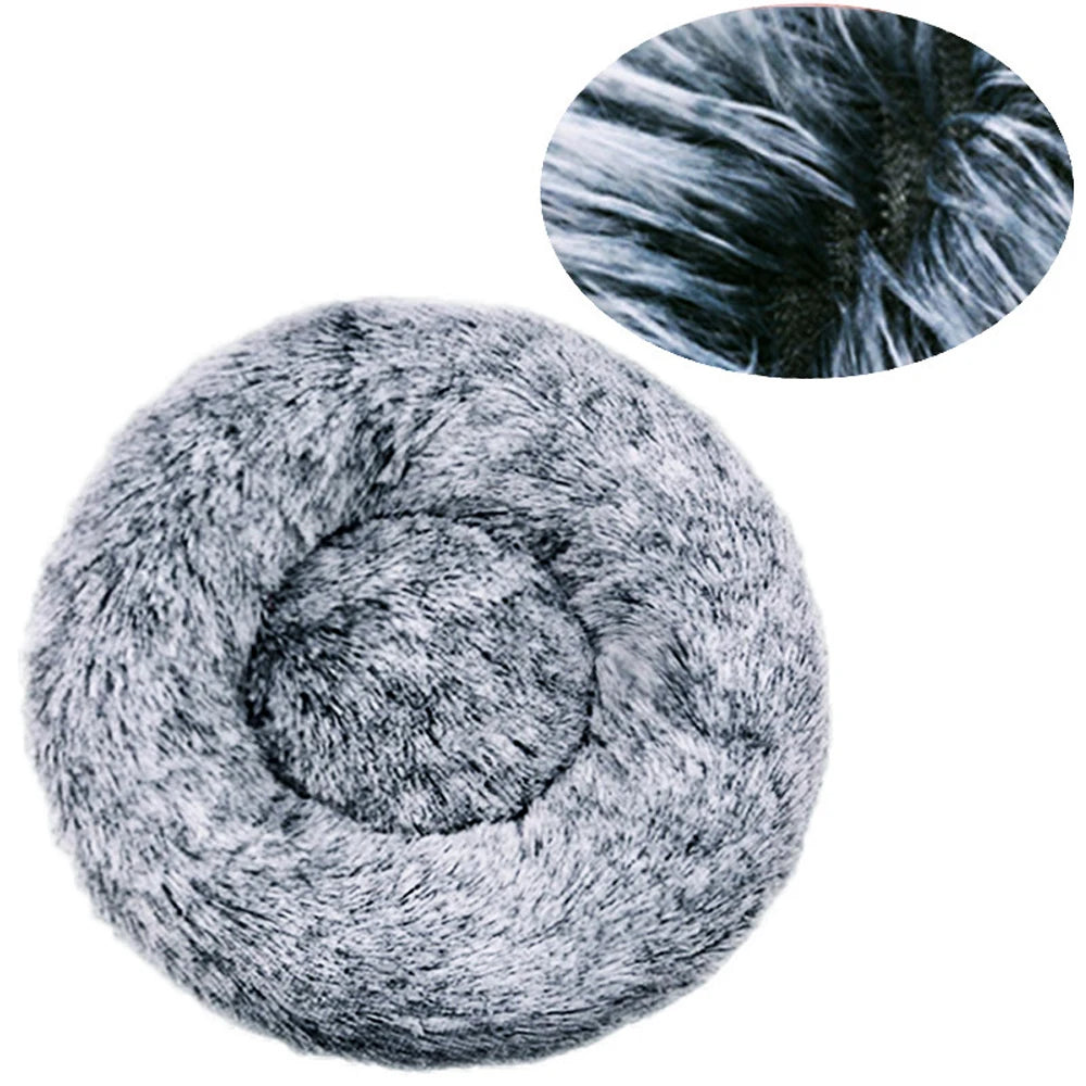 Round Dog Bed Winter Warm Cat Bed