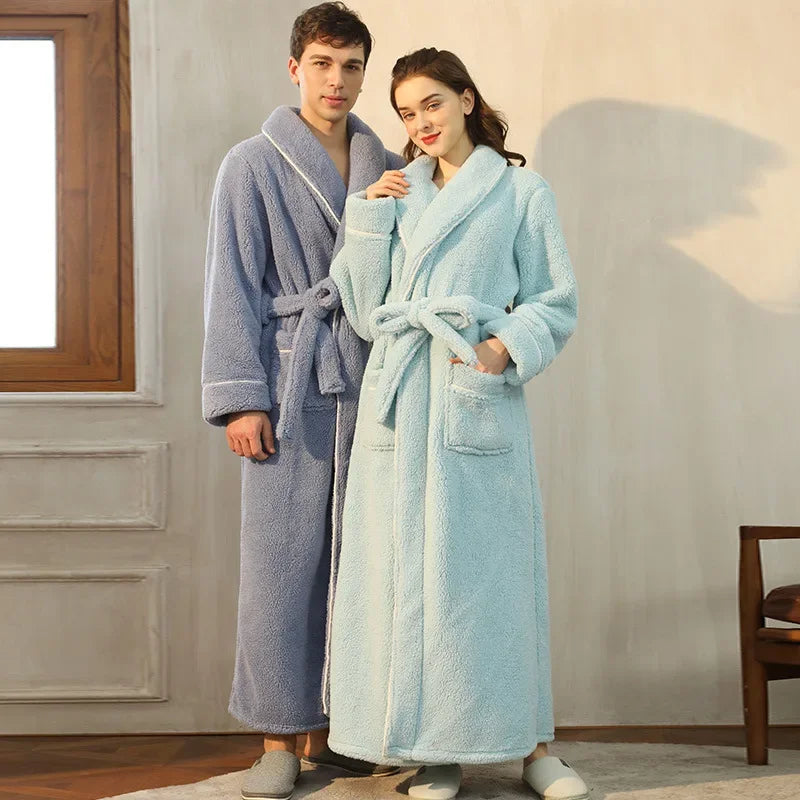 Men's and Women's Styles Winter Bathrobe