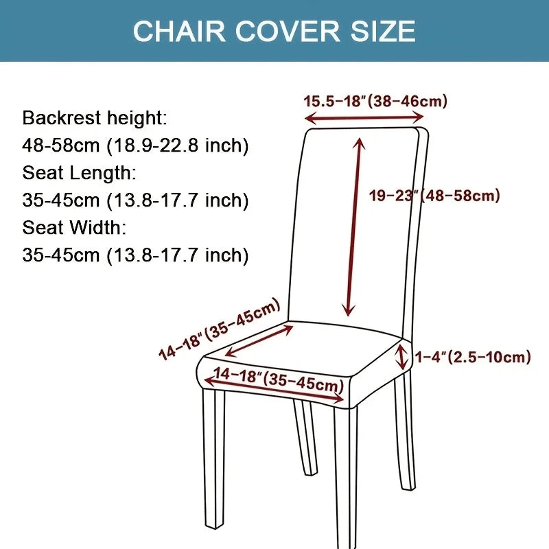 Leaves Pattern Jacquard Chair Slipcover