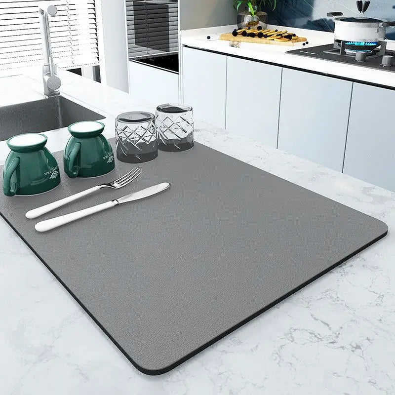 Non-Slip Kitchen Sink Dish Drying Mat