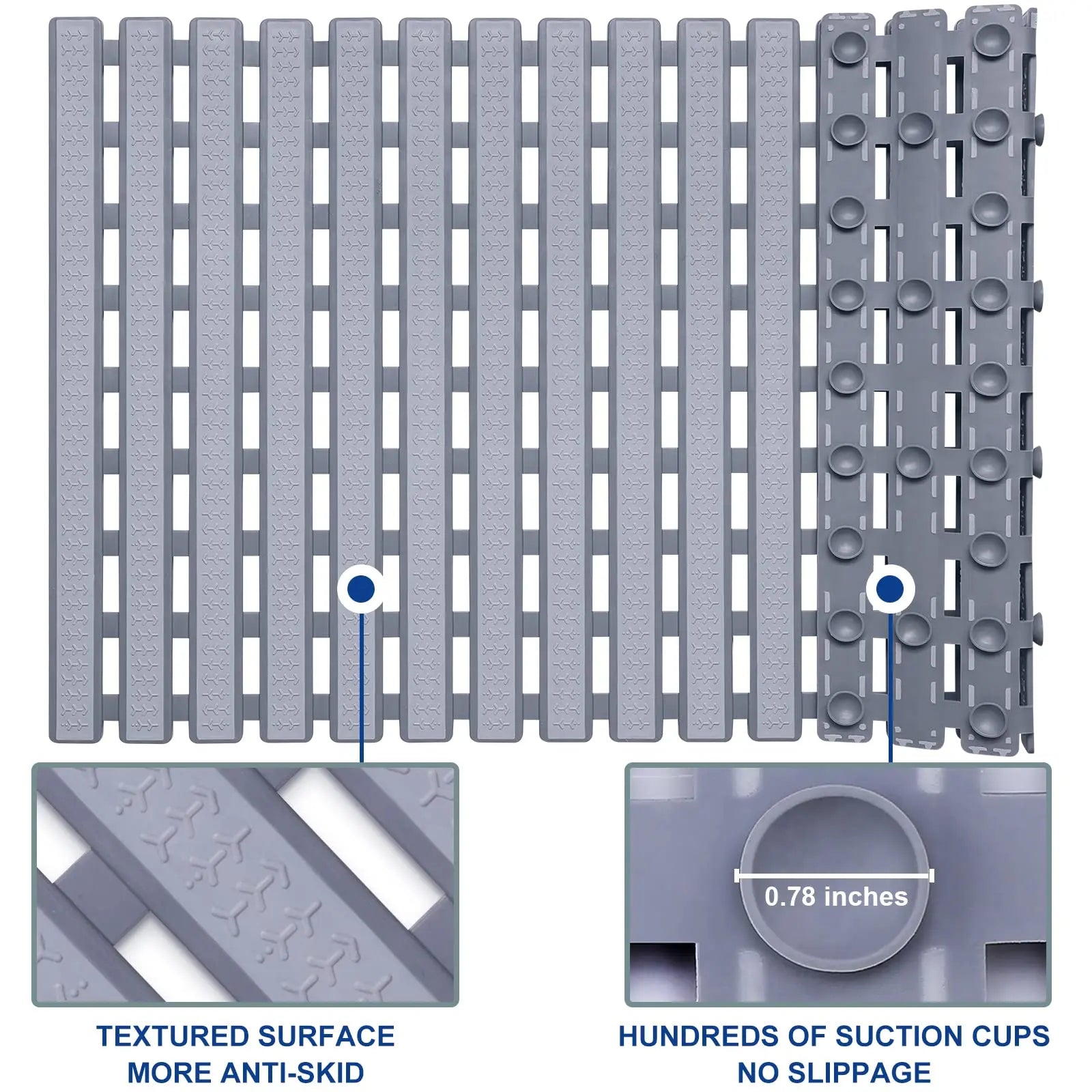 Bathroom Long Foldable Anti-Slip Mat