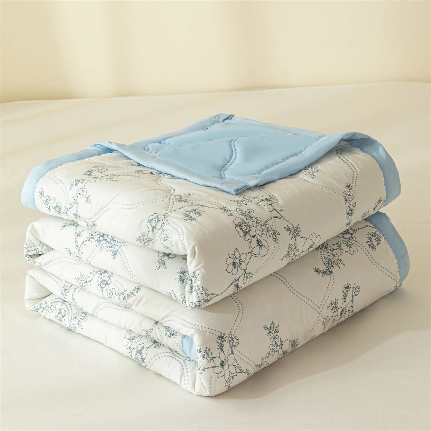 New Printed Washed Summer Quilt