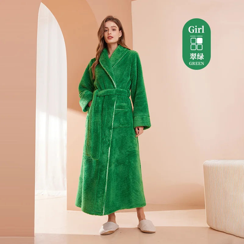 Men's and Women's Styles Winter Bathrobe