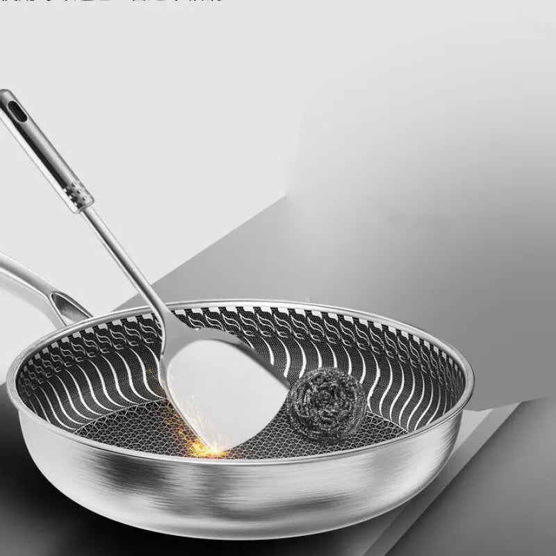 Whole Body Tri-Ply Stainless Steel Frying Pan