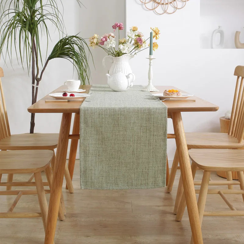 Burlap Style Farmhouse Table Runner