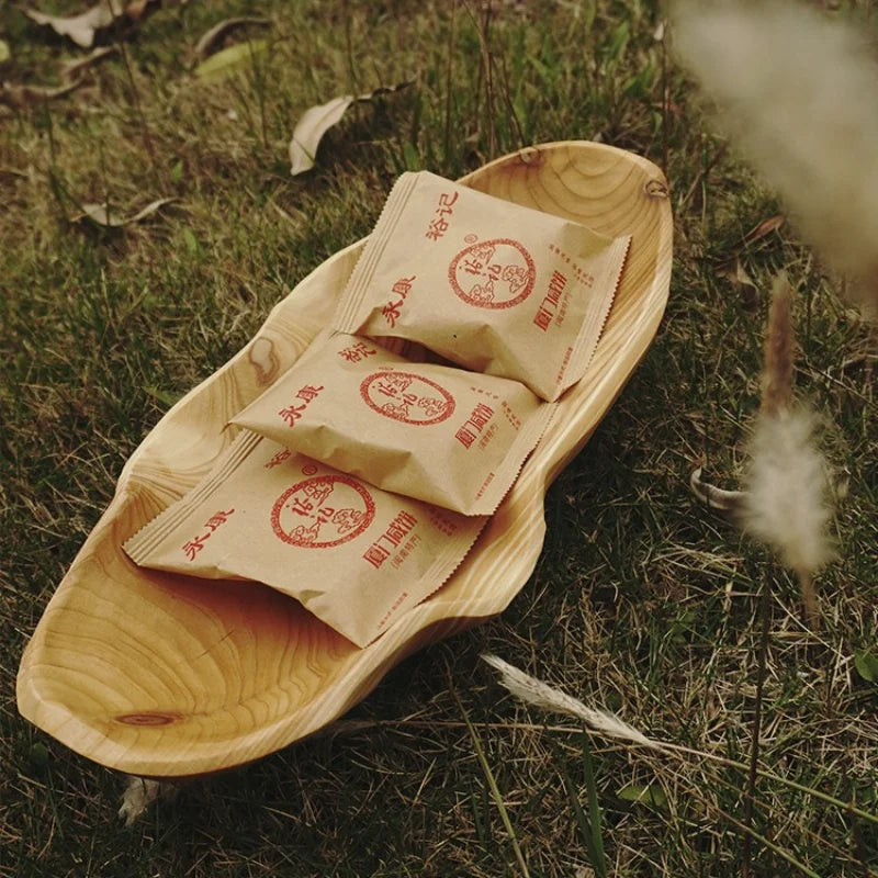 Natural Wood Fruit Bowl Handmade Wood Serving Platter