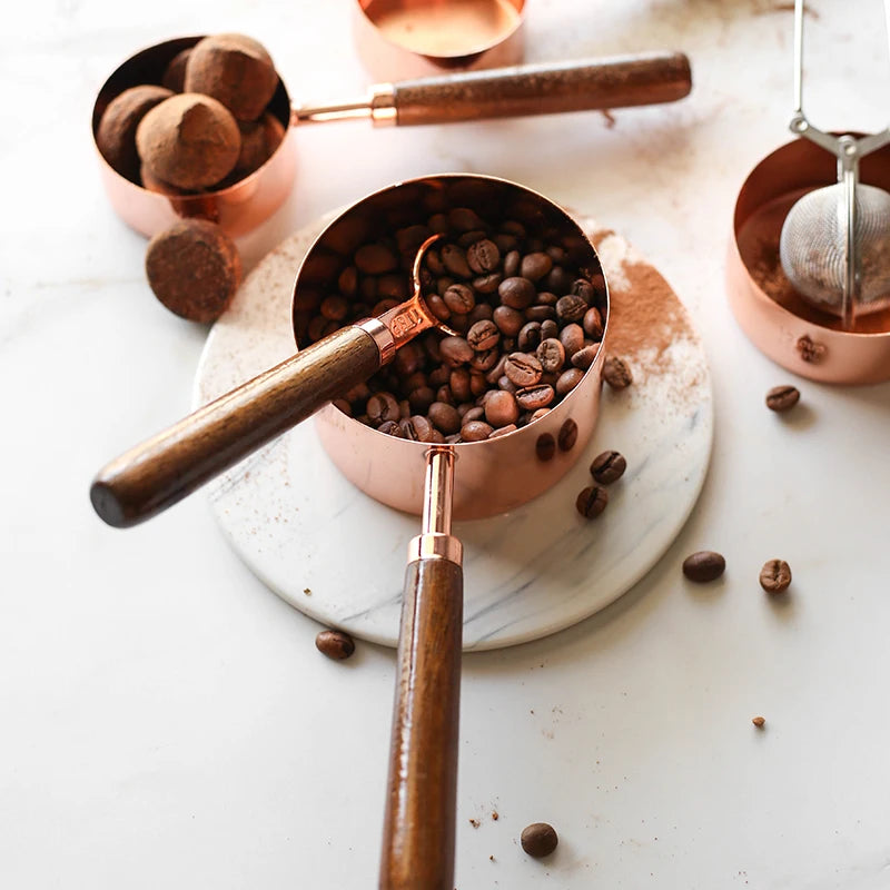 Rose Gold Plated Stainless Steel Measuring Cups