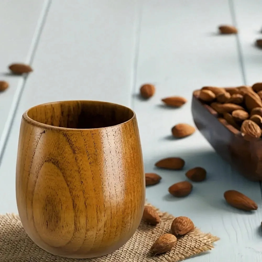 High-Quality Handmade Wooden Mugs