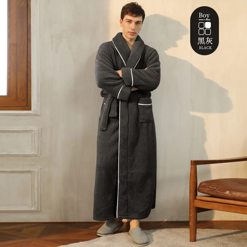 Men's and Women's Styles Winter Bathrobe