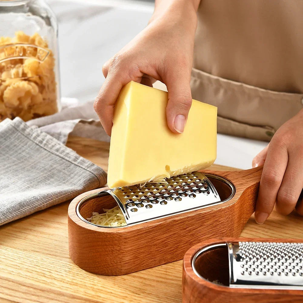 Wood Grip Cheese Grater