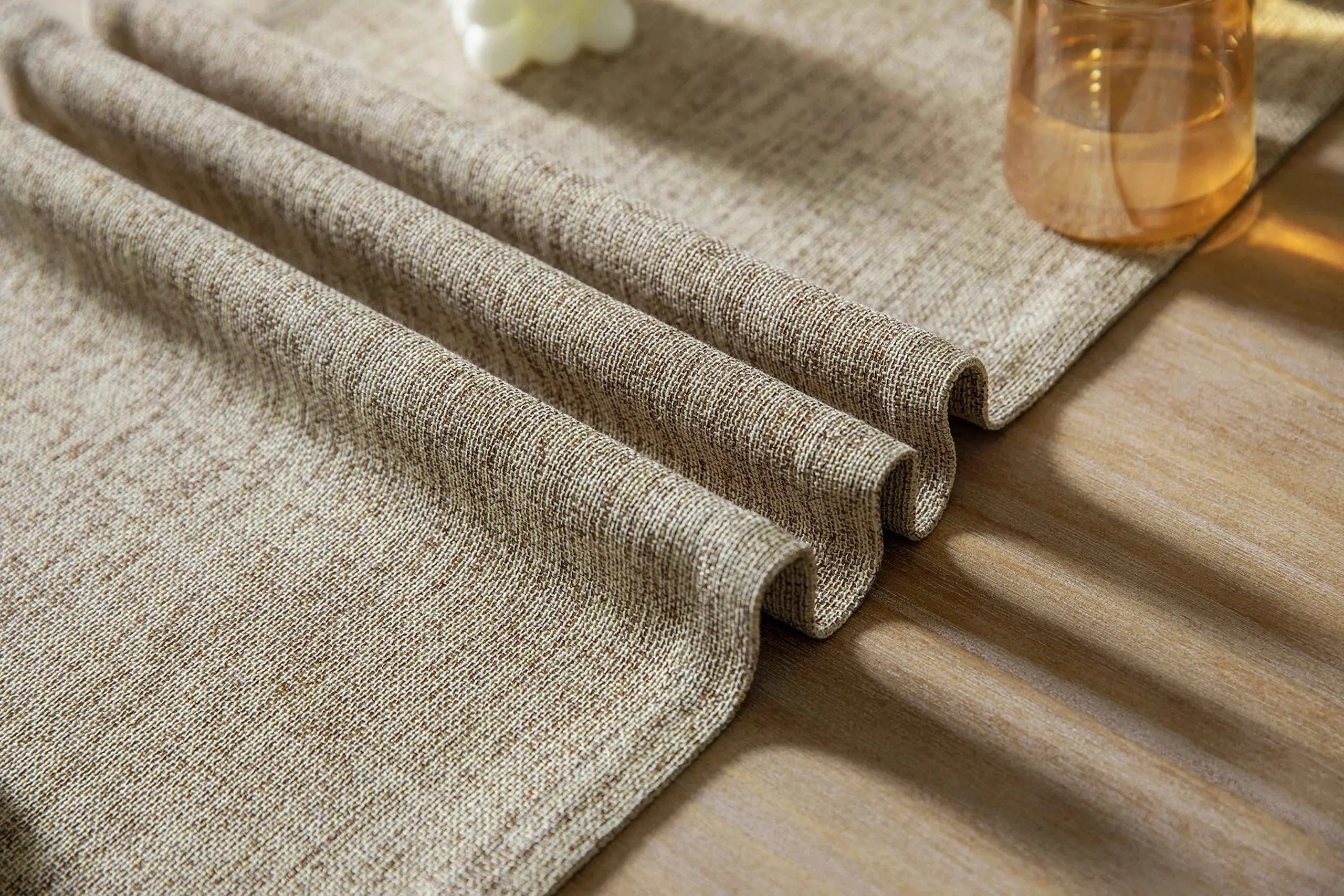 Burlap Style Farmhouse Table Runner