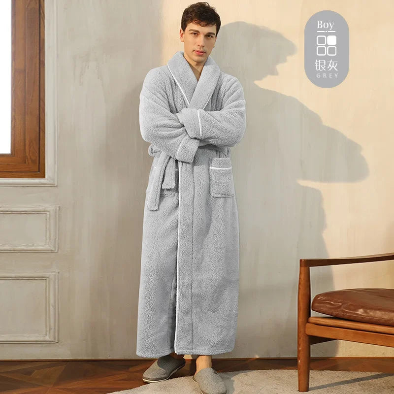 Men's and Women's Styles Winter Bathrobe