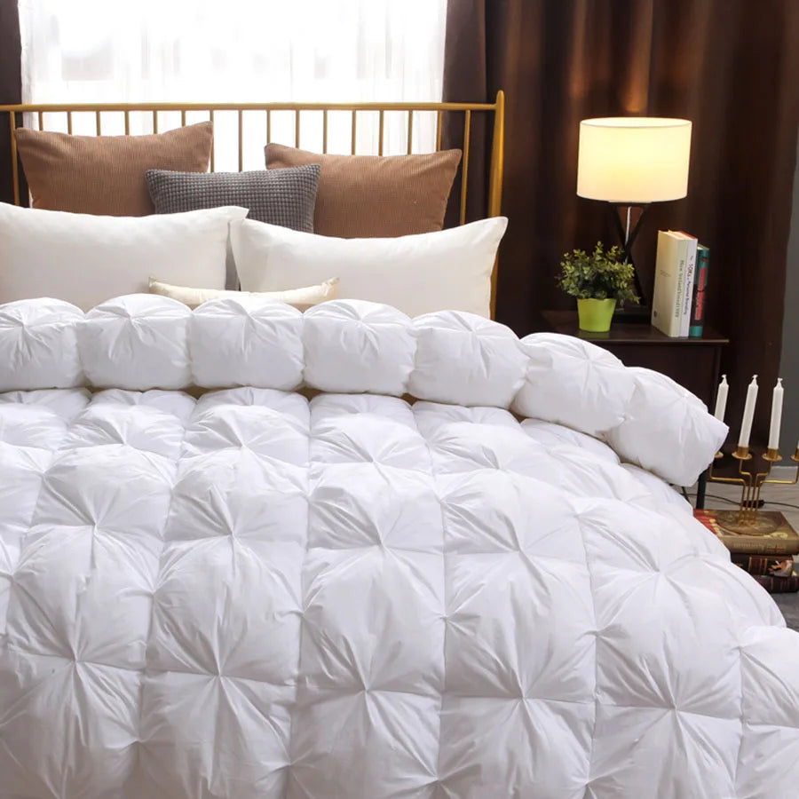Luxury 100% White Goose down Comforter Winter Warm Duvet