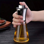 Stainless Steel Oil Spray Bottle with Glass