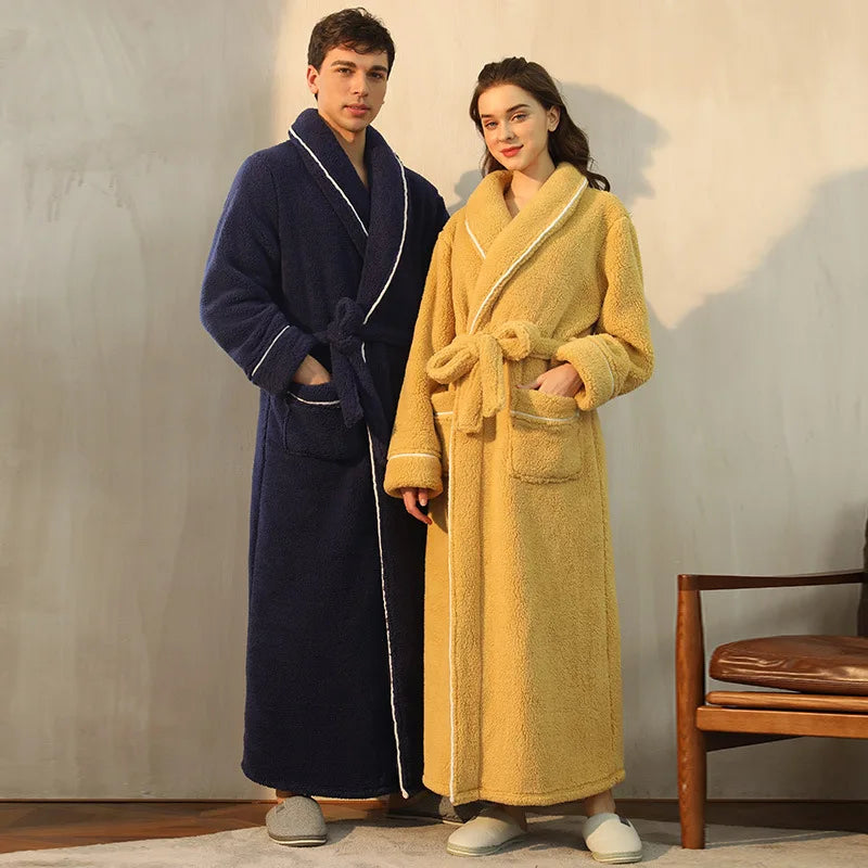 Men's and Women's Styles Winter Bathrobe