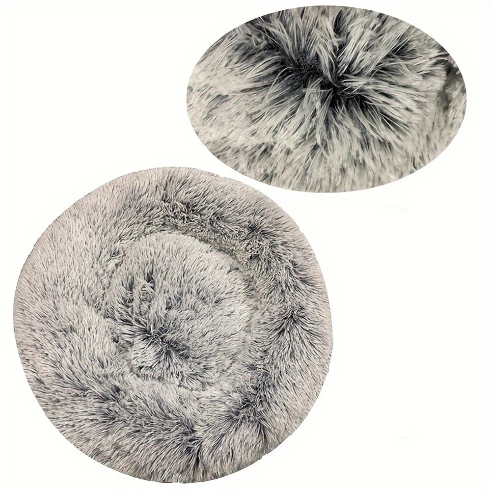 Round Dog Bed Winter Warm Cat Bed