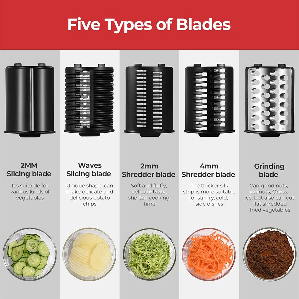 5-in-1 Electric Vegetable Slicer