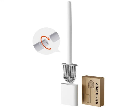 Deep-Cleaning Silicone Toilet Bowl Brush