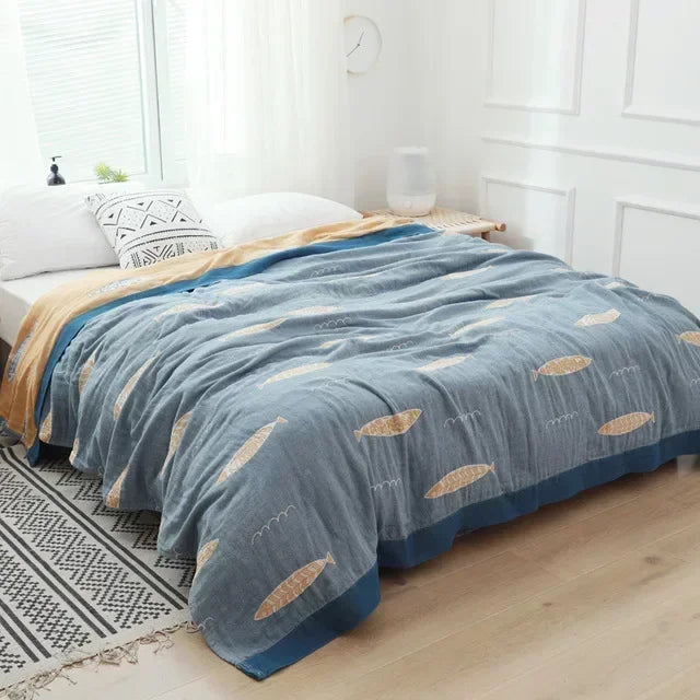 Modern simplicity Cotton Blanket