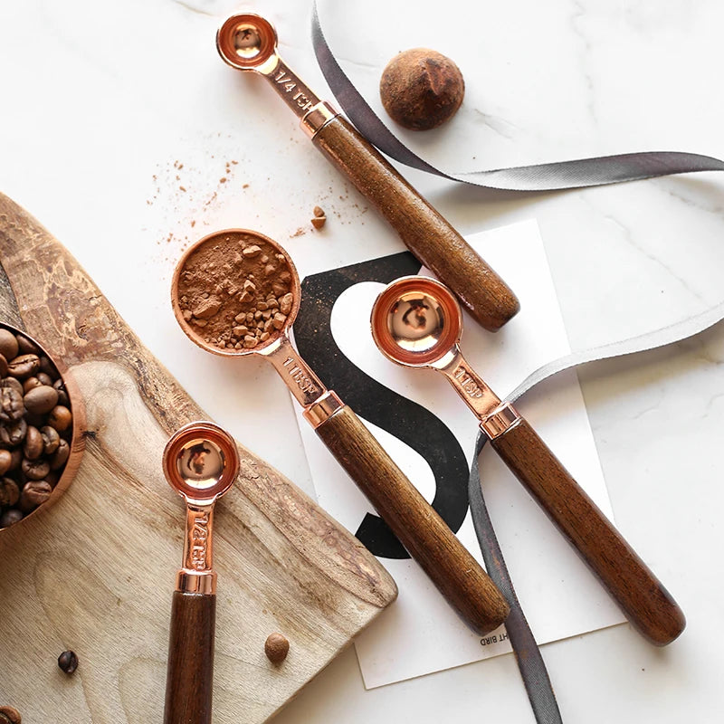Rose Gold Plated Stainless Steel Measuring Cups