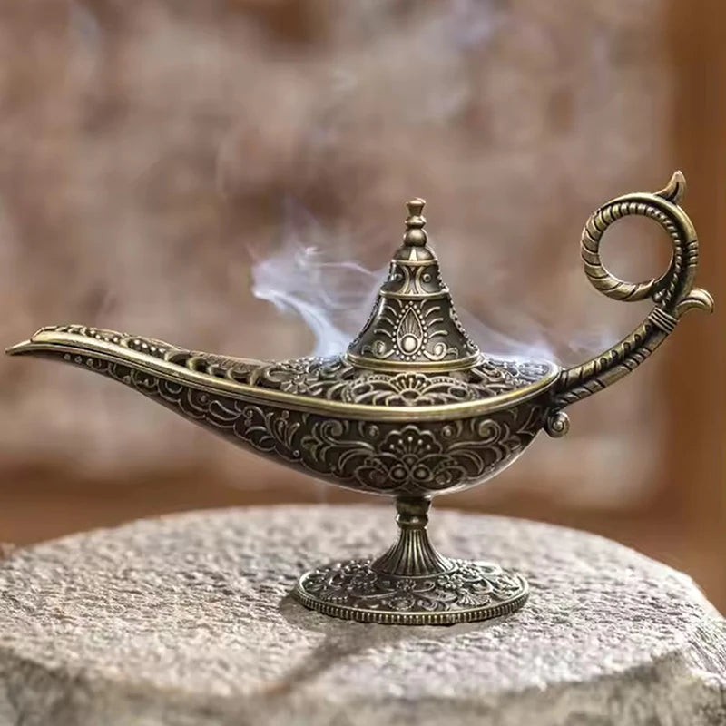 Antique Style Lamp Metal Incense