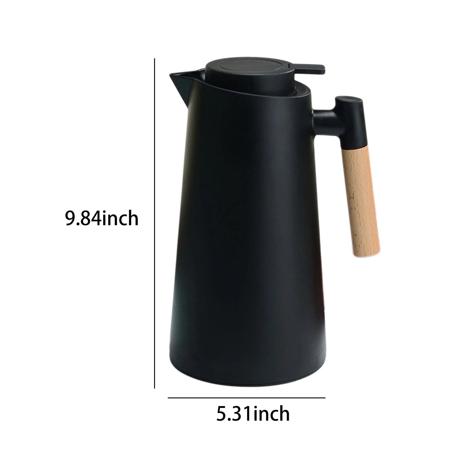 Thermal Pot With Wood Handle Water Kettle