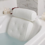 Spa Bathtub Pillow with Anti-Slip Suction Cups for Neck and Back Support