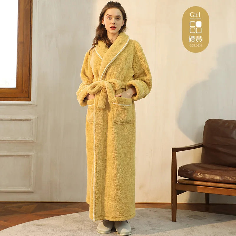 Men's and Women's Styles Winter Bathrobe