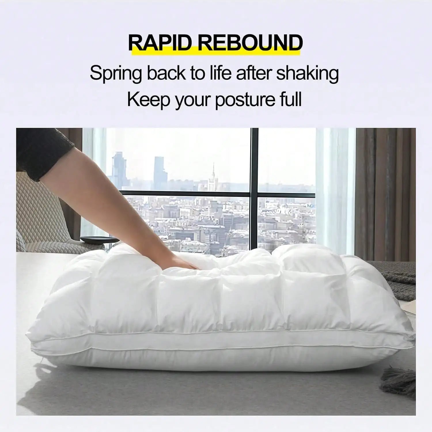 Fluffy Down Replacement Pillow