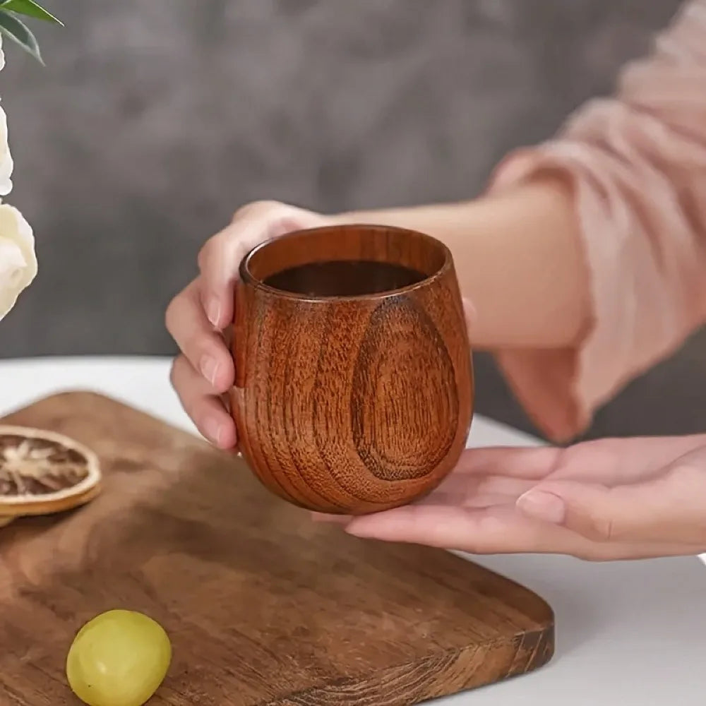 High-Quality Handmade Wooden Mugs
