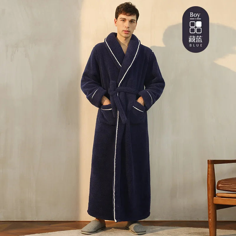 Men's and Women's Styles Winter Bathrobe
