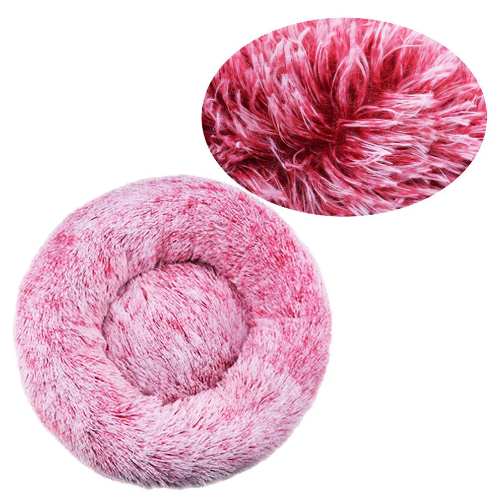 Round Dog Bed Winter Warm Cat Bed