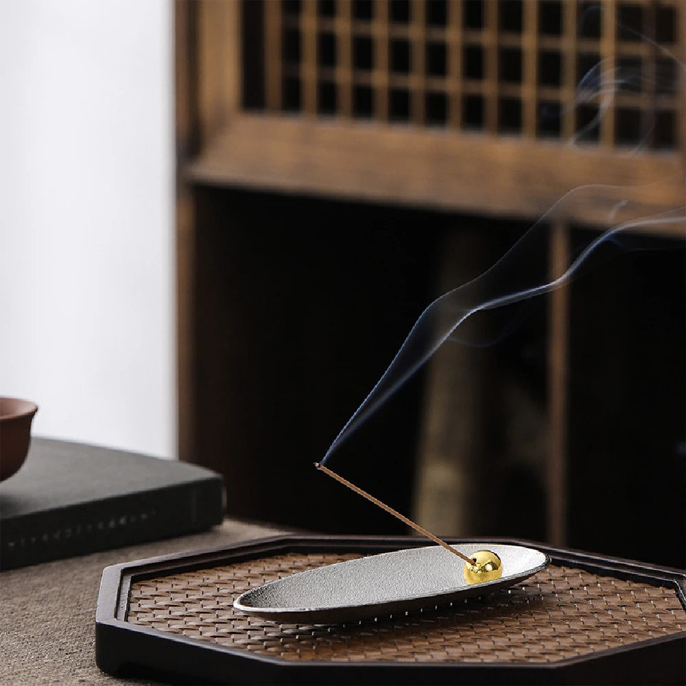 Zen Alloy copper bead incense holder