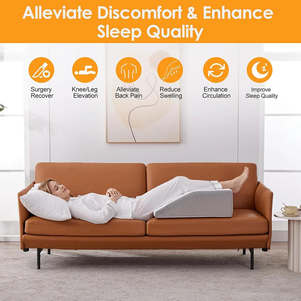 8 inch Leg Elevating Pillow for Legs, Rest, Sleeping
