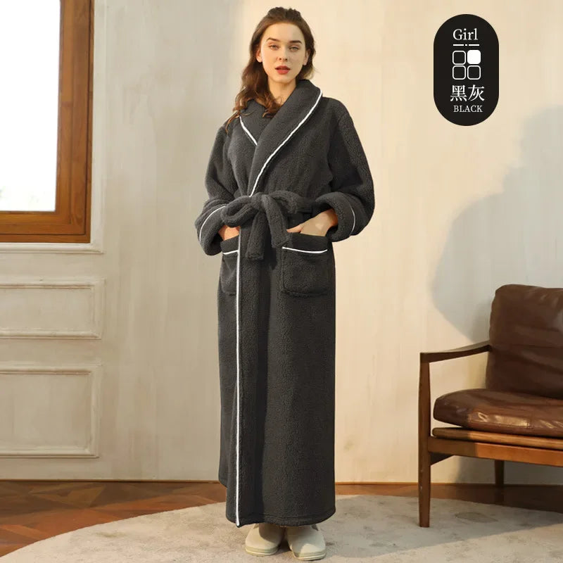 Men's and Women's Styles Winter Bathrobe