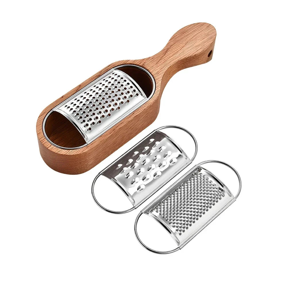 Wood Grip Cheese Grater