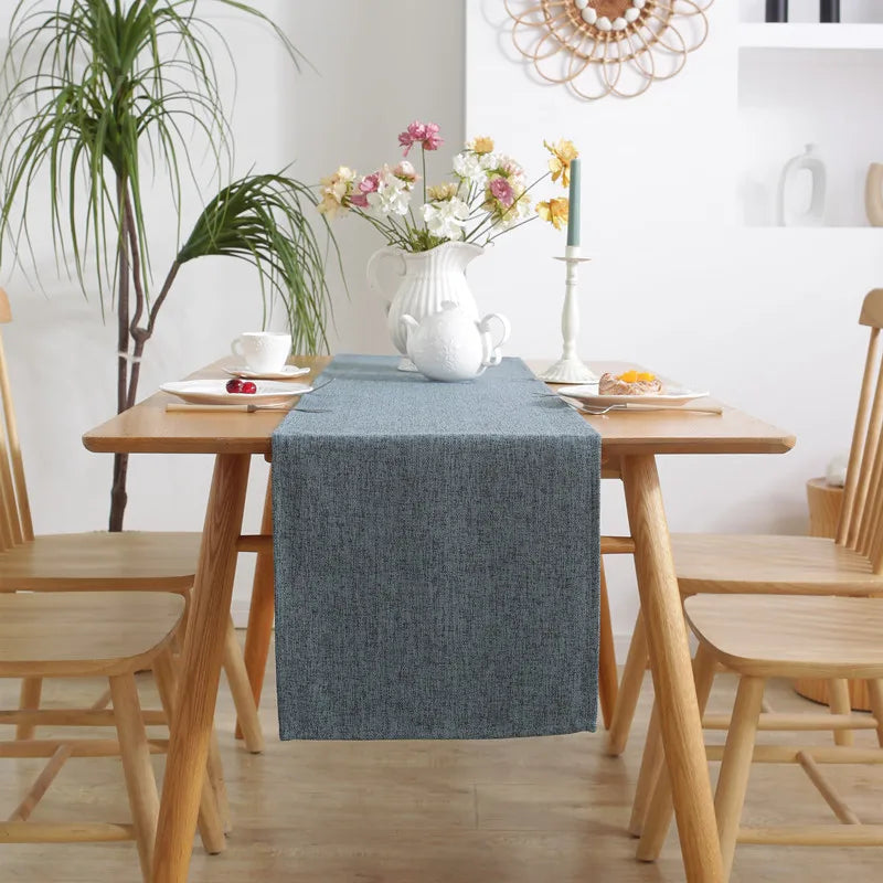 Burlap Style Farmhouse Table Runner