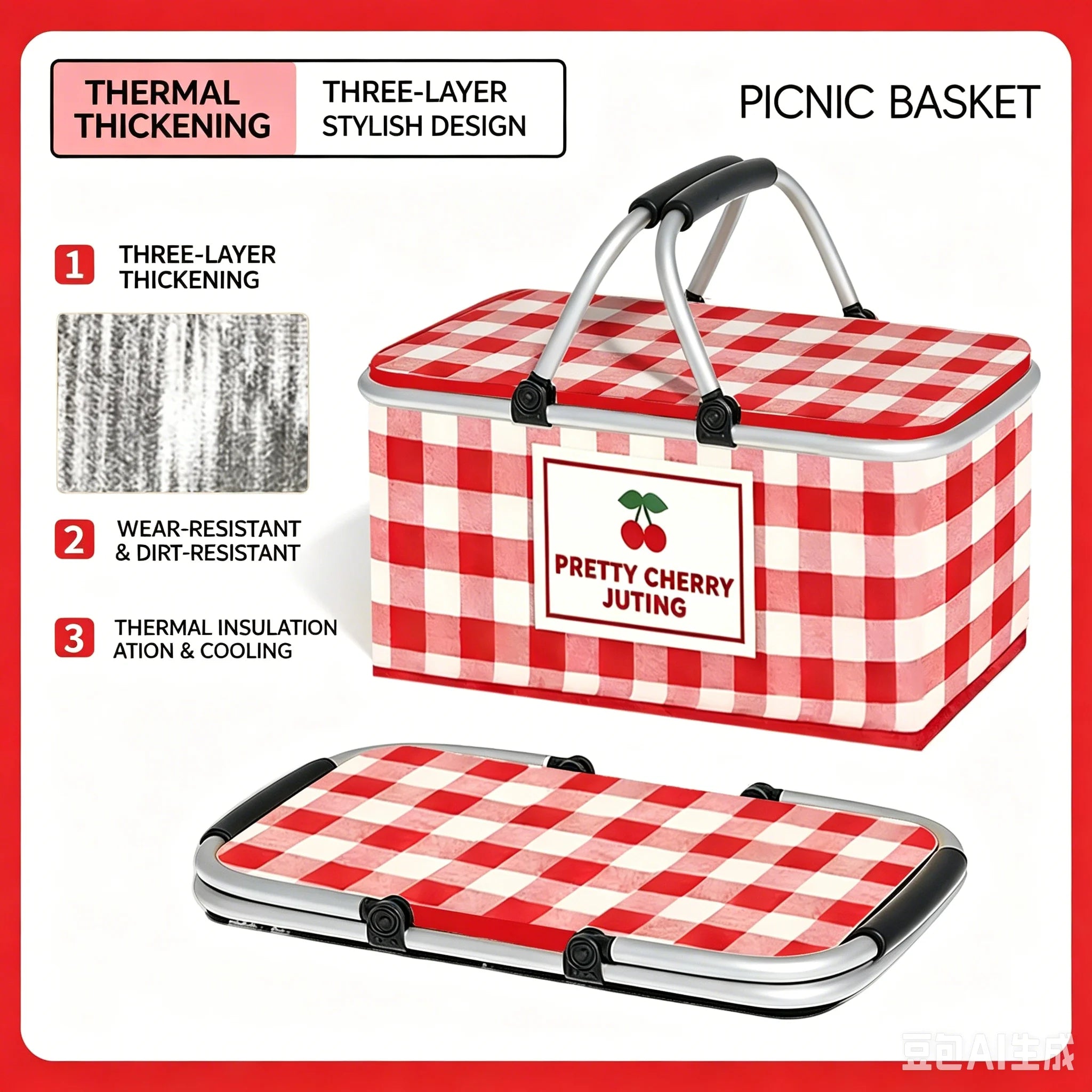 Foldable Picnic Basket
