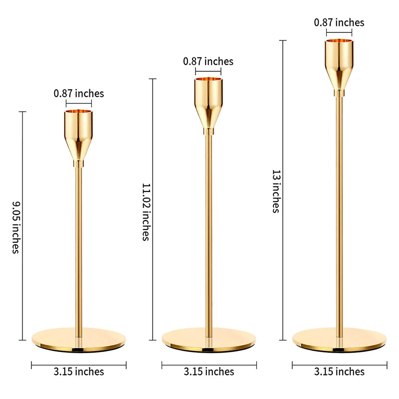 European-style Metal Candle Holders