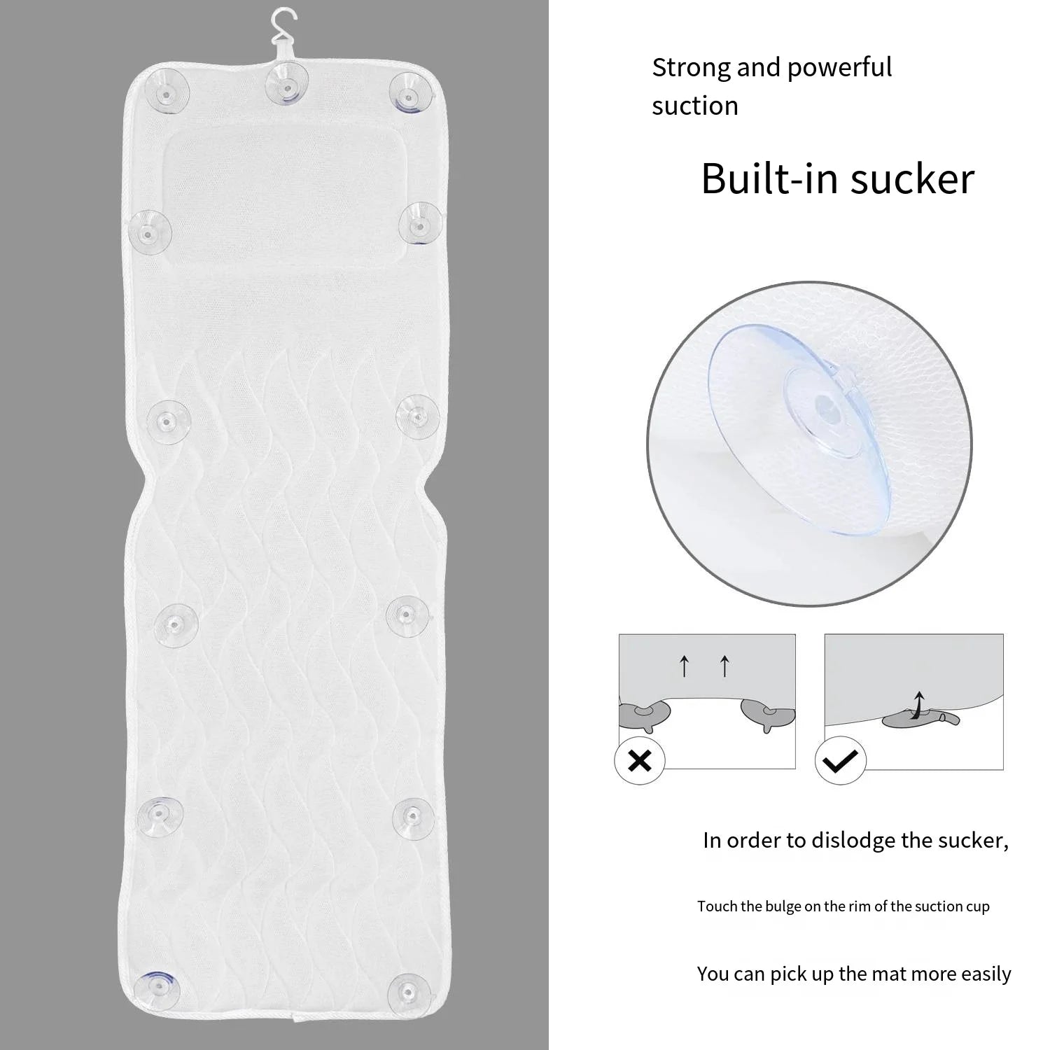 Luxury Full Body Bath Pillow Bathtub