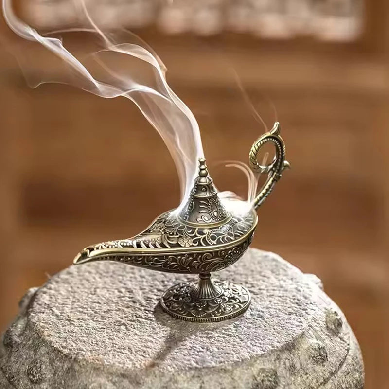 Antique Style Lamp Metal Incense