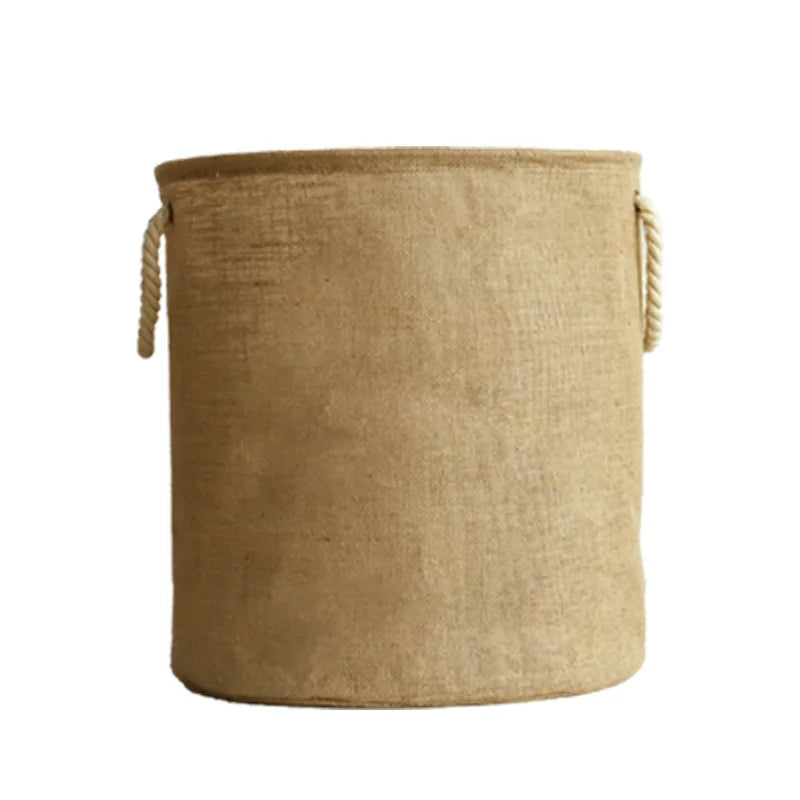 Cotton Linen Waterproof Foldable Laundry Basket