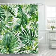 Tropical Leaves Shower Curtains