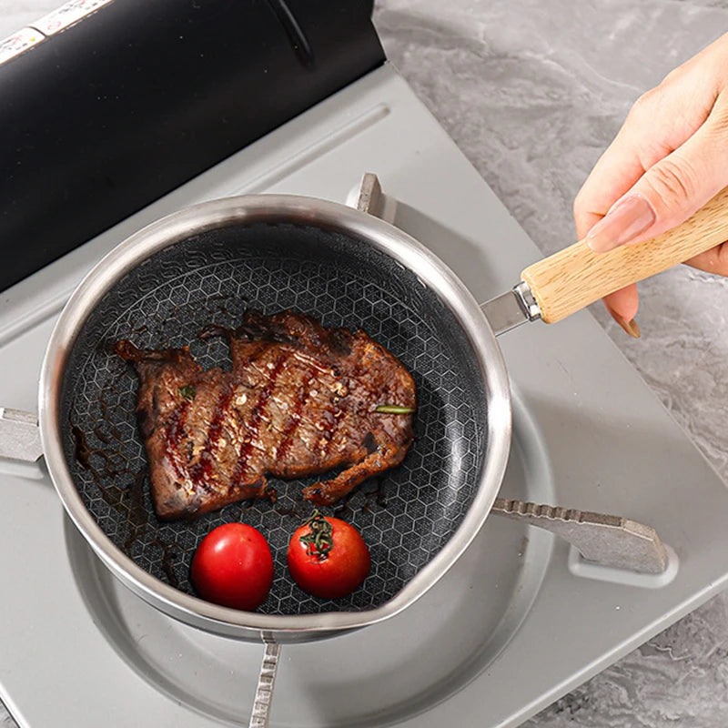 Outdoor Camping Stainless Steel Portable Pan