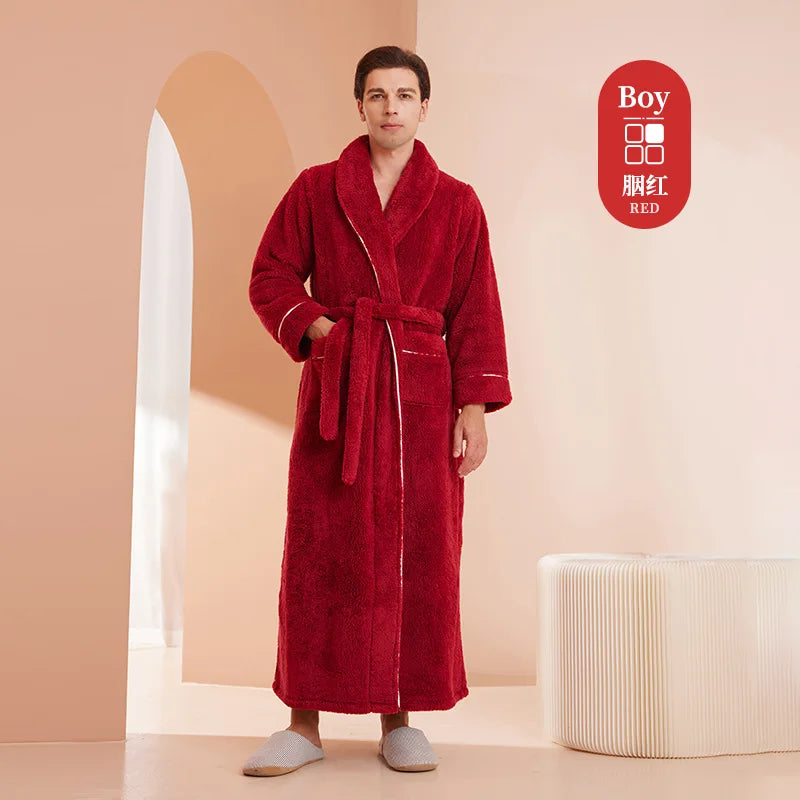 Men's and Women's Styles Winter Bathrobe