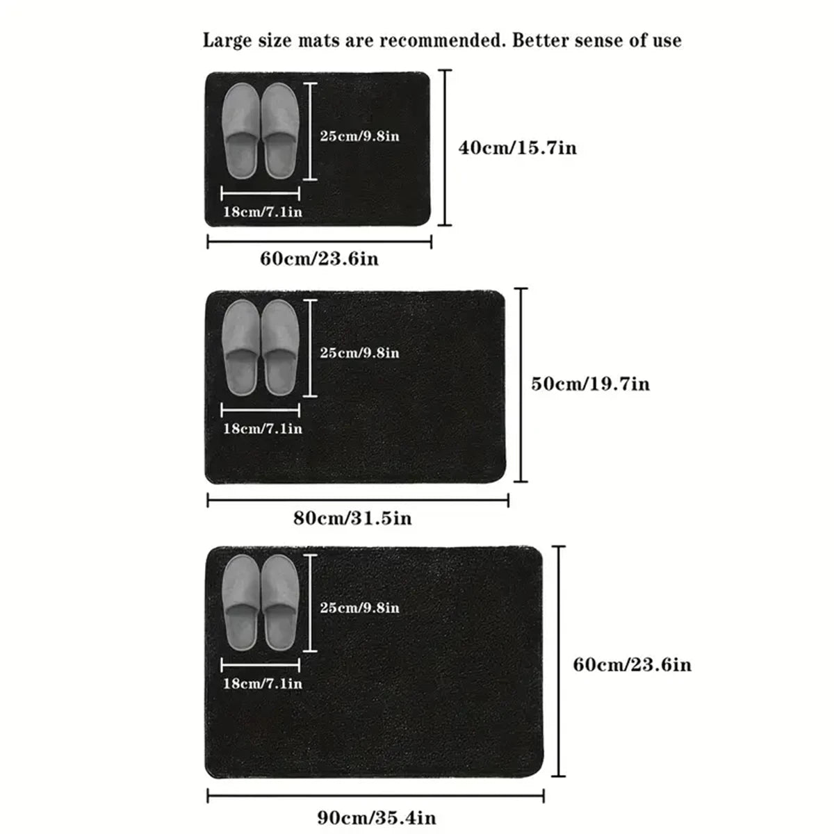 Super Water Absorbent Bathroom Floor Mat